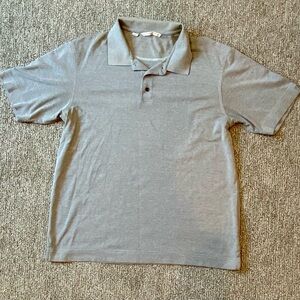 Cutter & Buck Men’s Gray Polo Shirt Classic Design Golf Size L